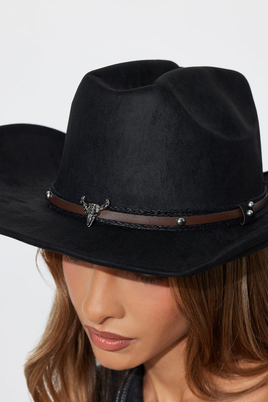 Take No Bull Cowboy Hat - Black