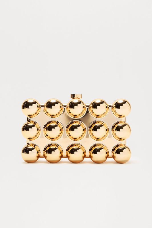 Betsey Bubble Clutch - Gold