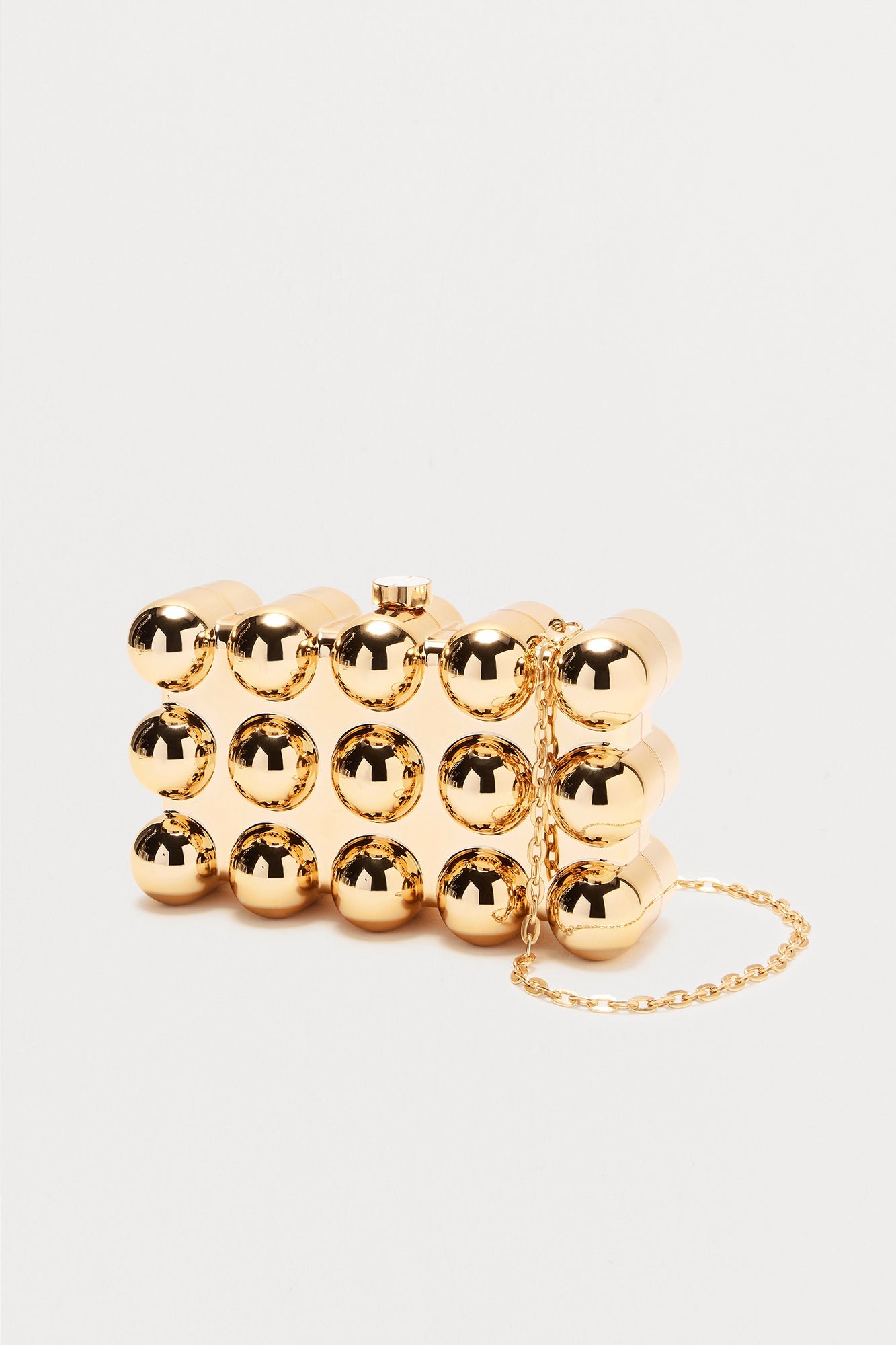 Betsey Bubble Clutch - Gold