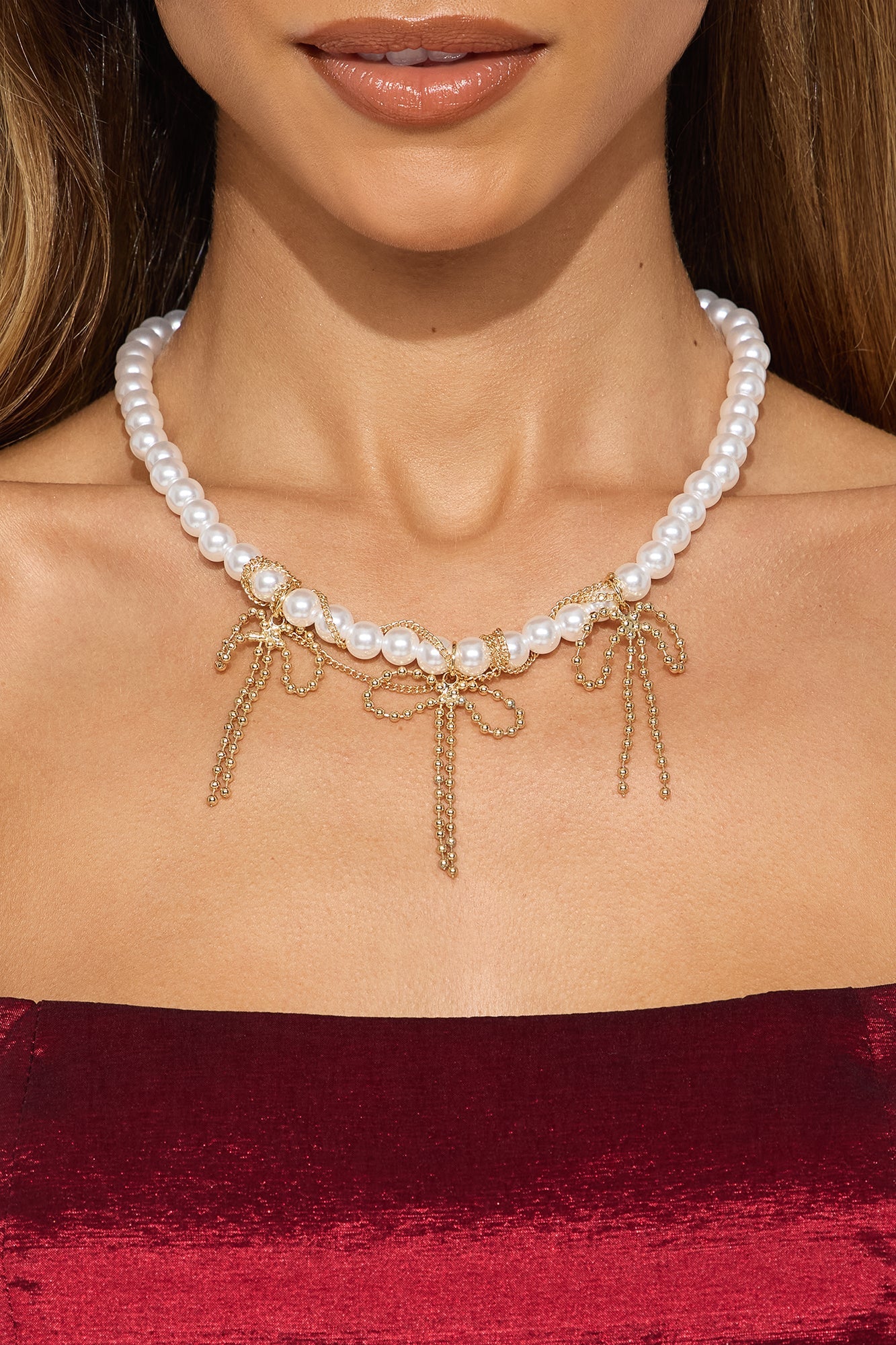 A Little Something Single Chain Necklace - Gold/combo
