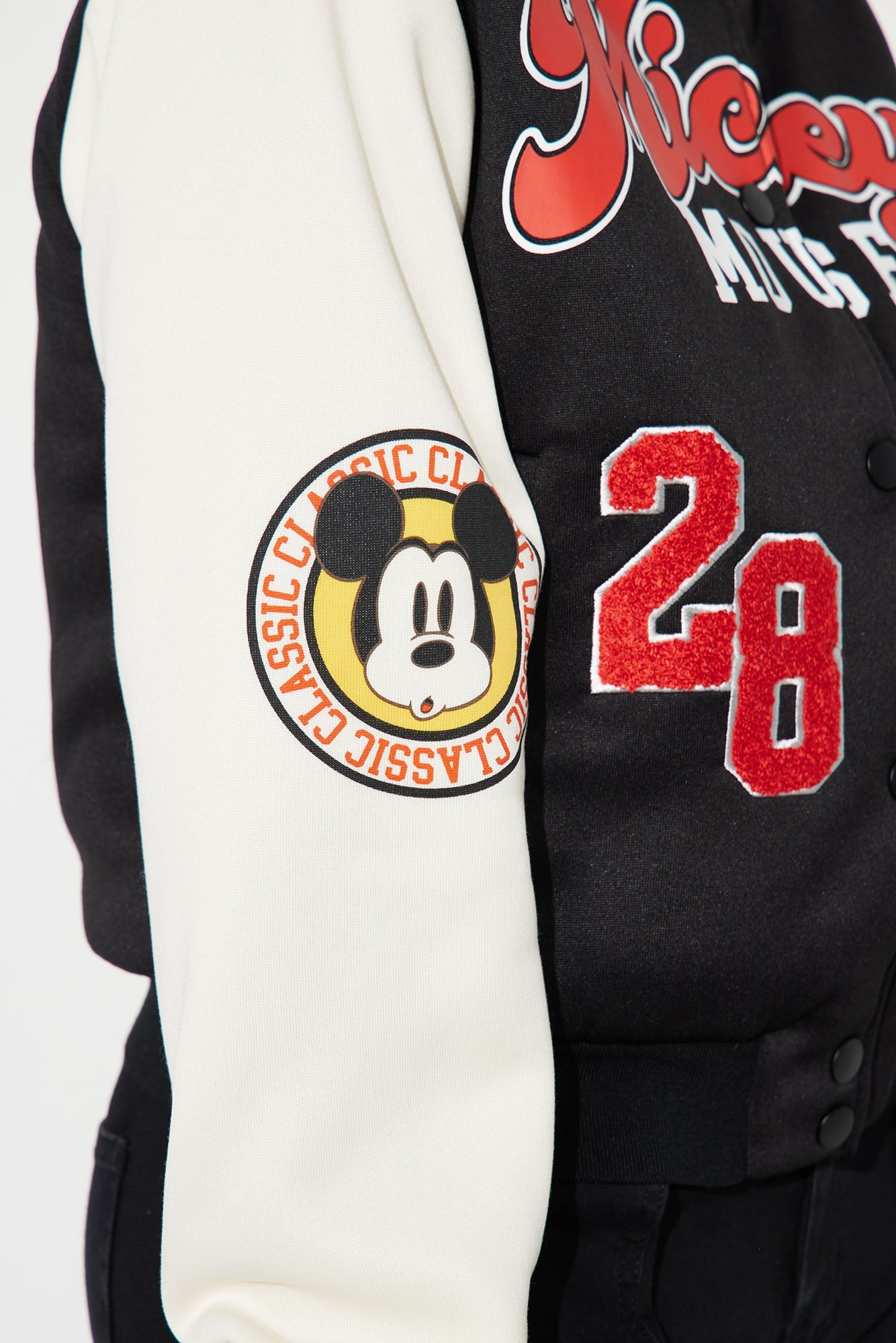 Mickey Mouse Sherpa Lined Jacket - Black