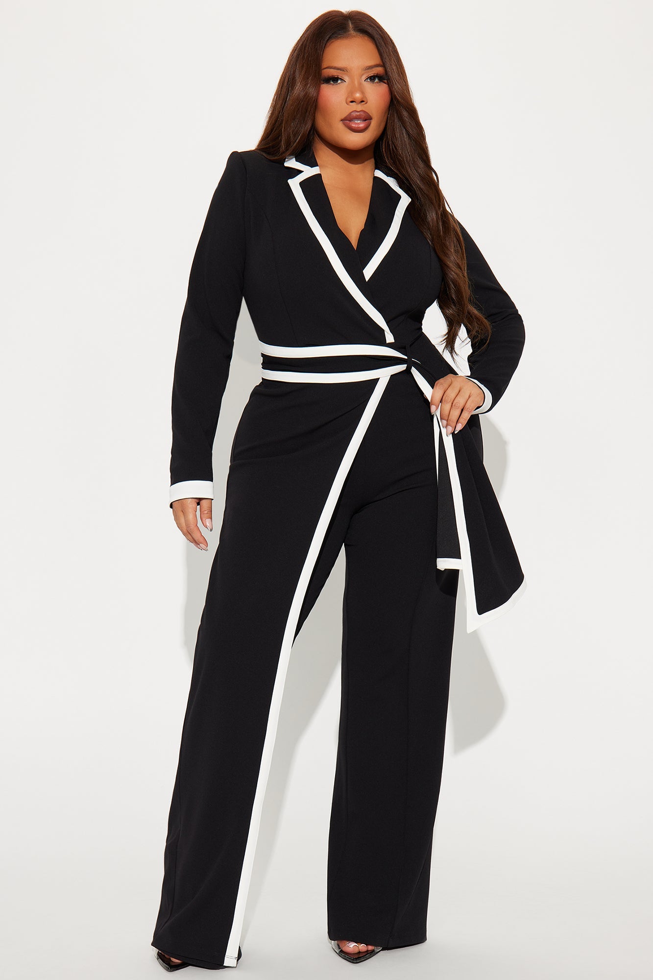 True Boss Long Sleeve Jumpsuit - Black