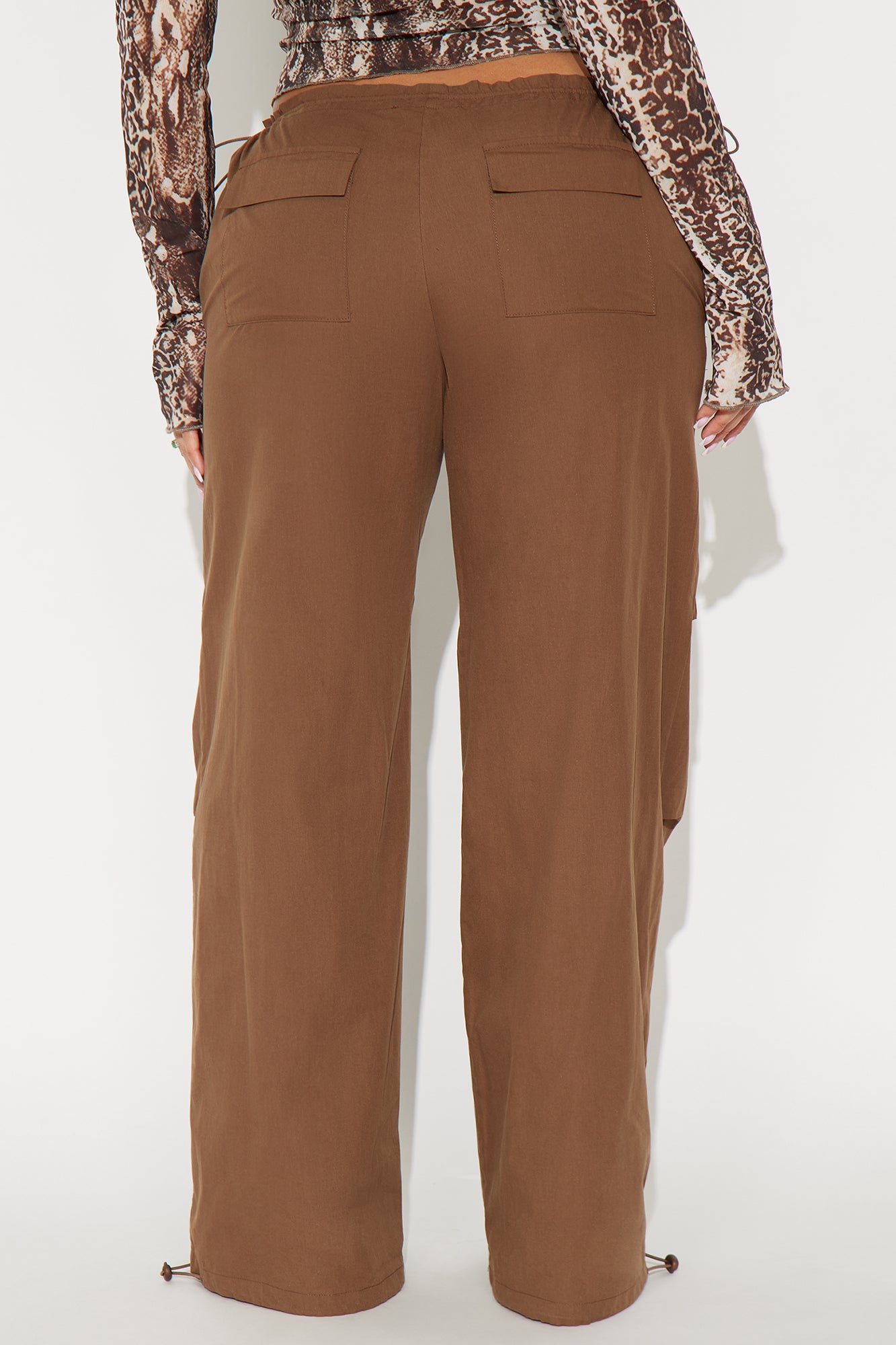 Street Smart Parachute Jogger - Brown
