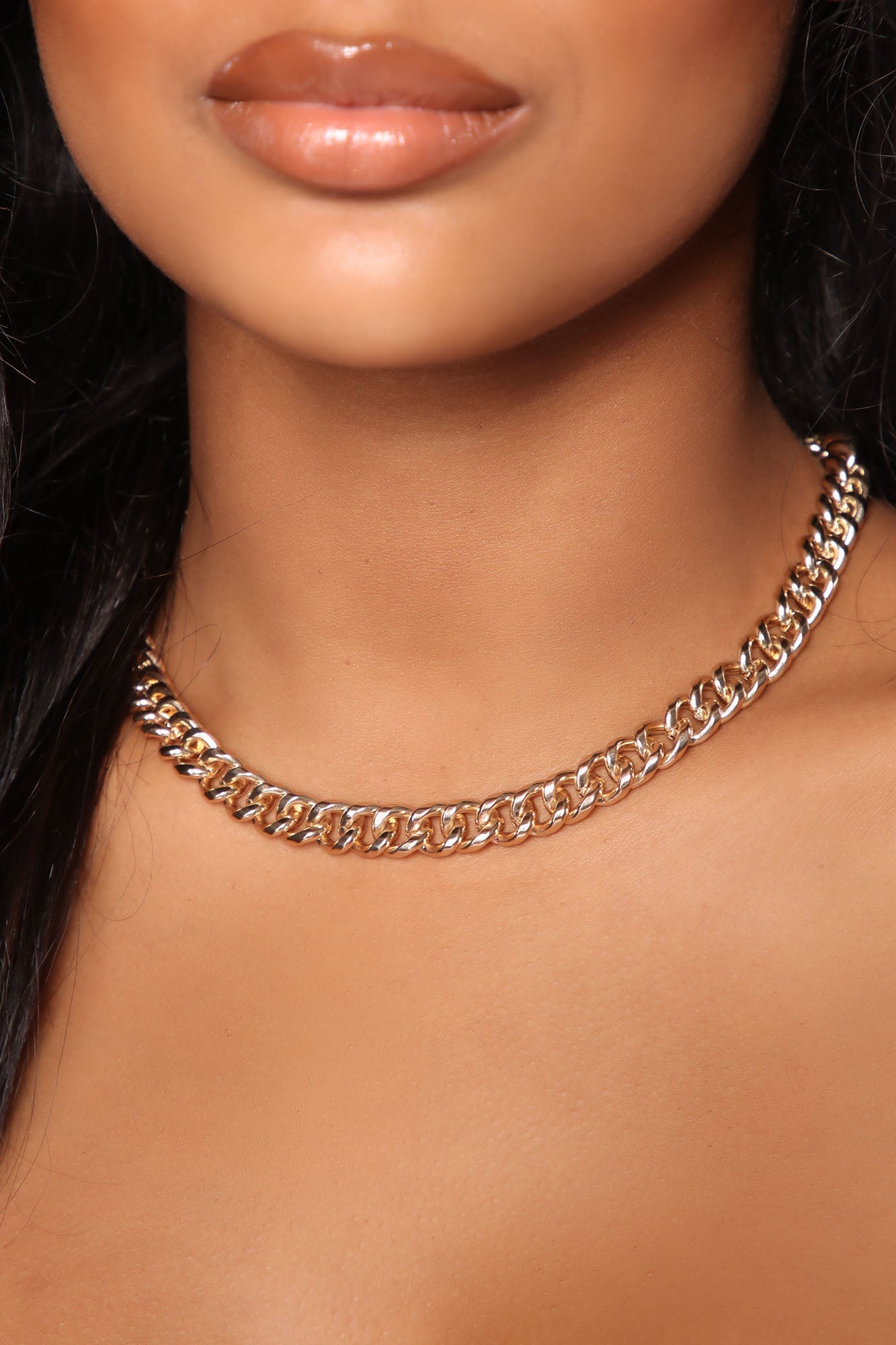Gabriella Cuban Link Necklace - Gold