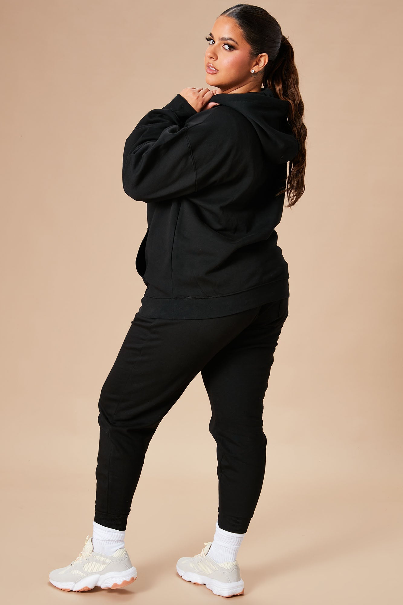 Stole Your Boyfriend's Oversized Hoodie - Black