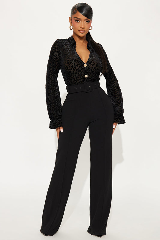 Dressed For Success Jumpsuit - Black