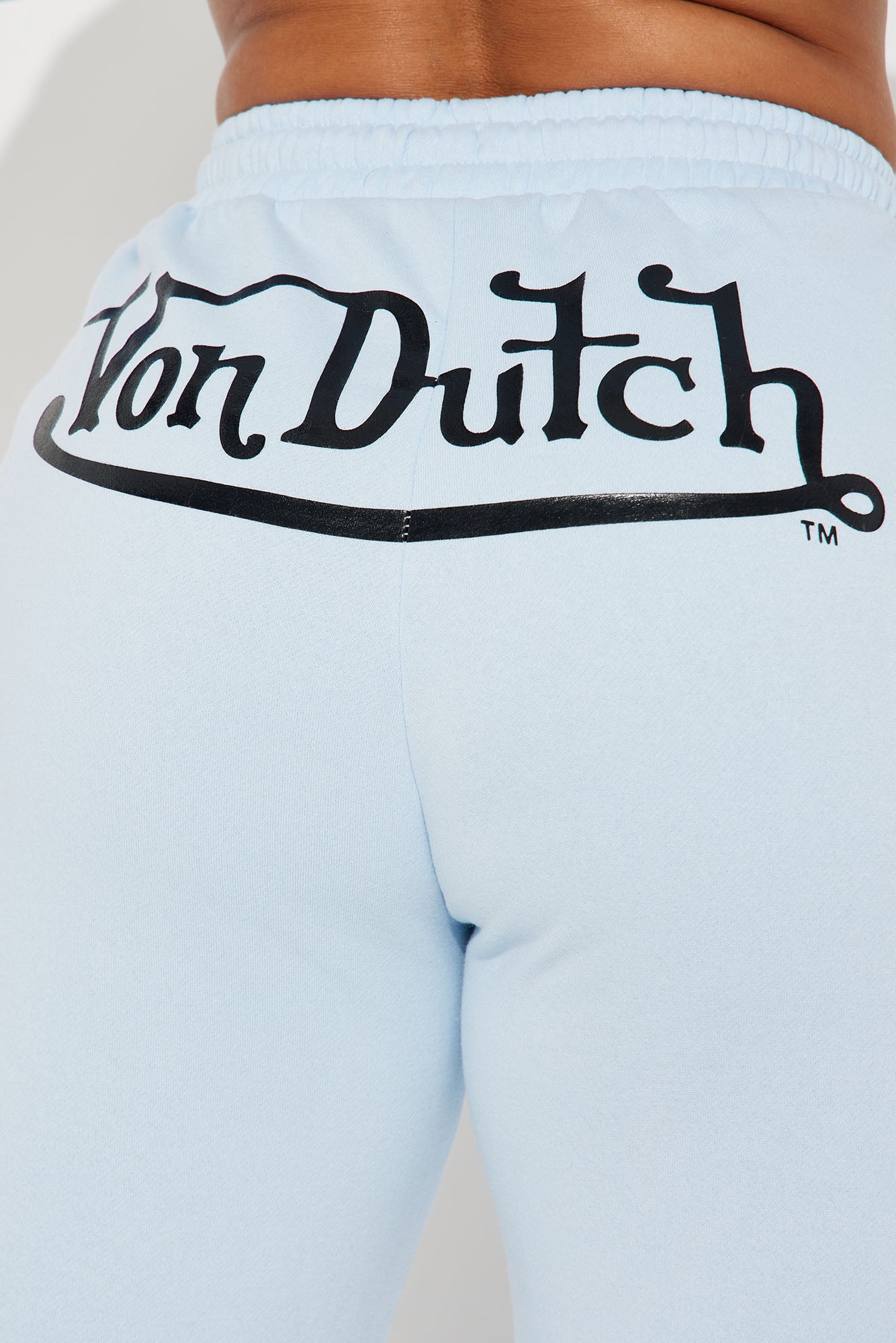 Von Dutch Classic Wide Leg Pant - Blue/Black
