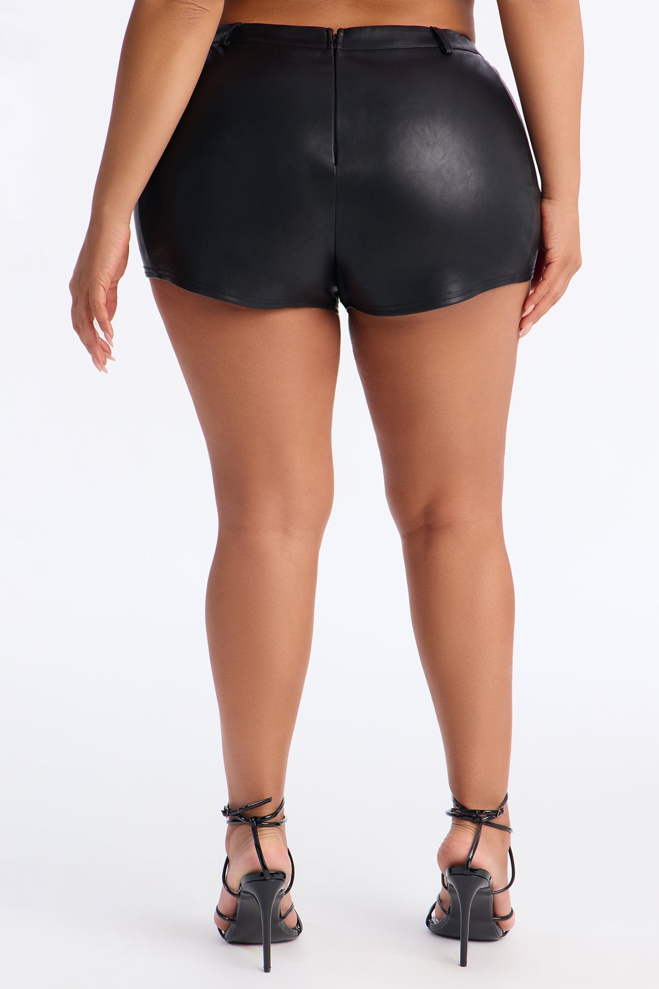 Kelis Faux Leather Micro Short - Black