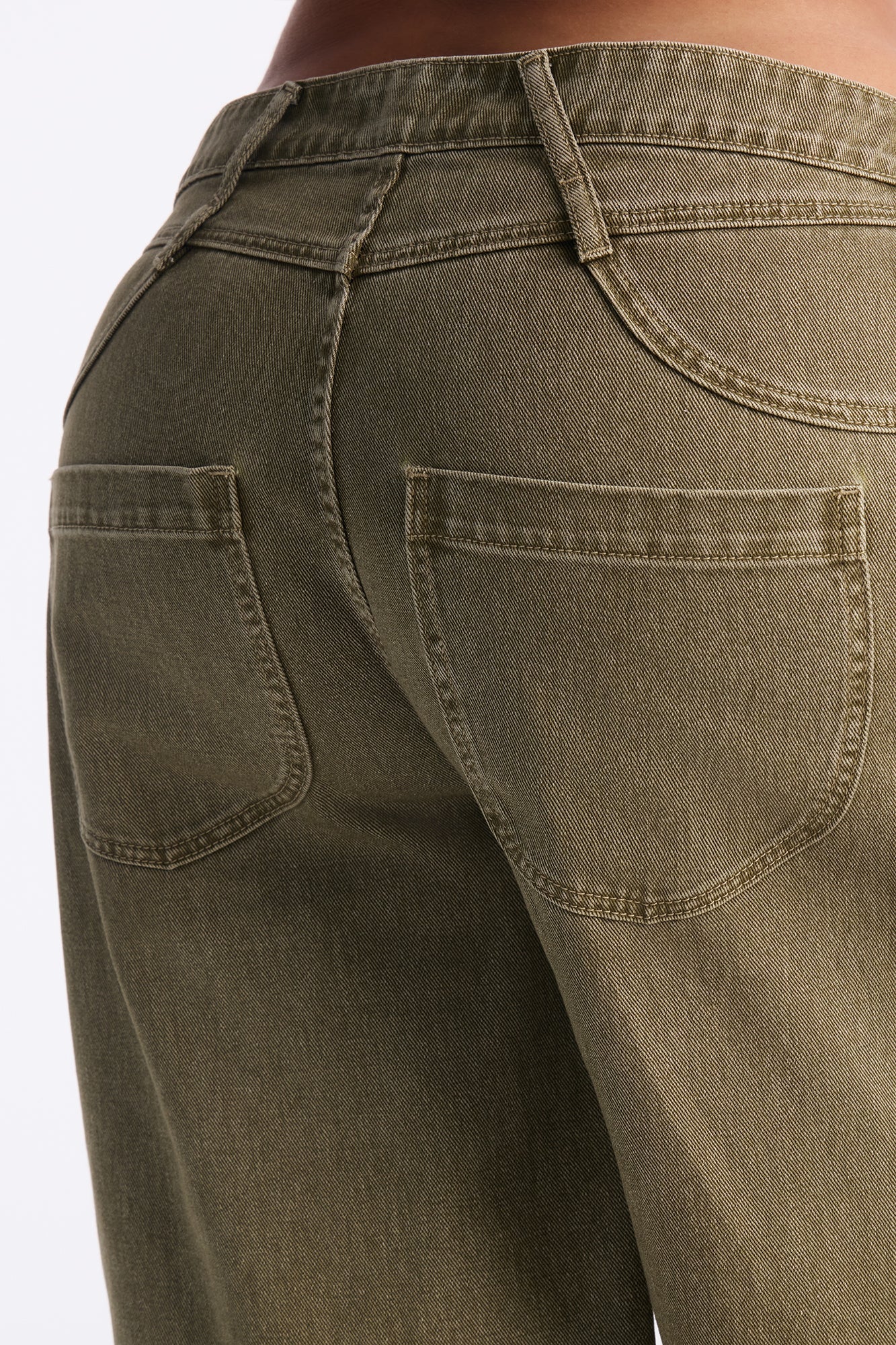 Sophie Classic 90's Denim Jorts - Olive