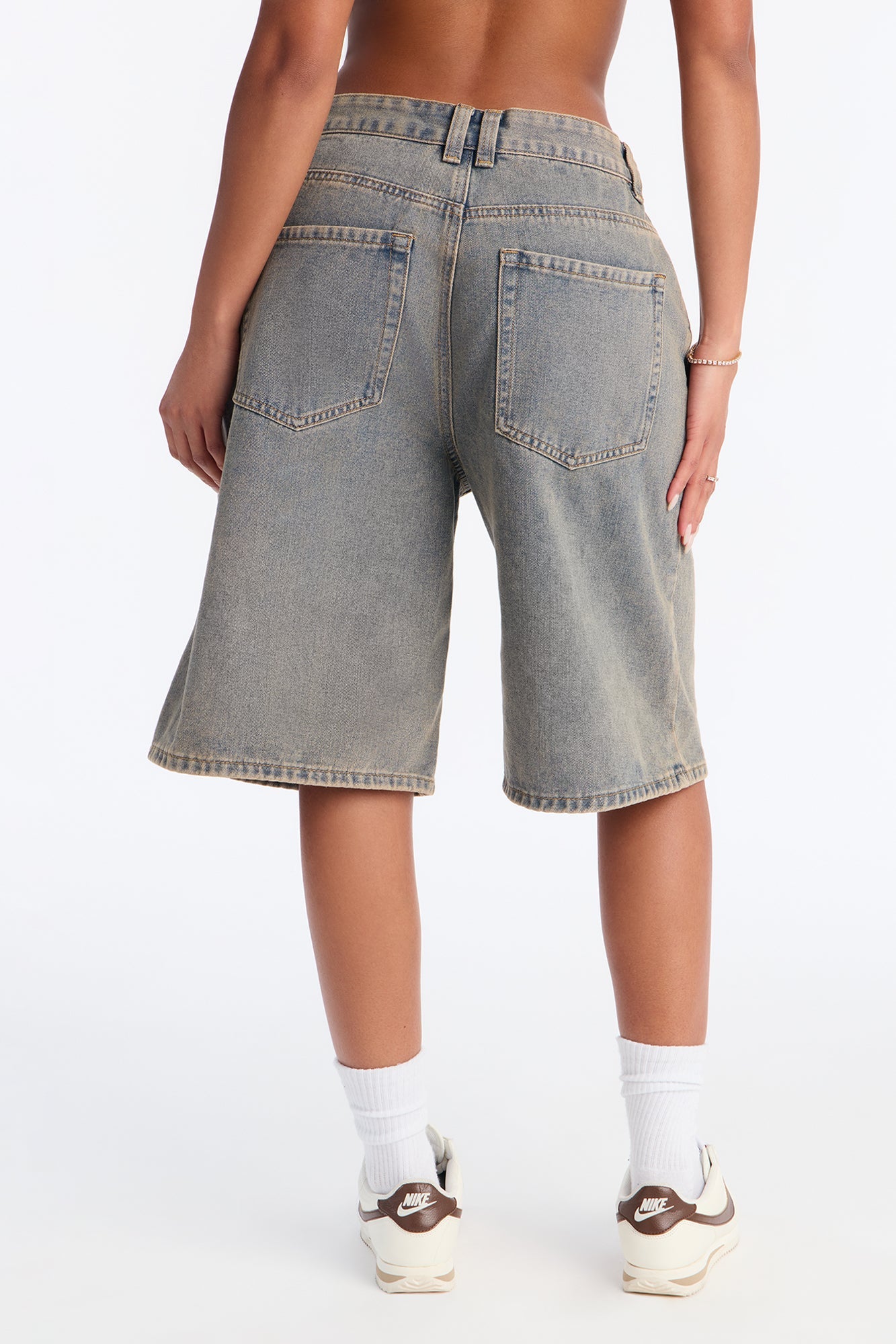 Pursuer Tinted Denim Jorts - Vintage Wash