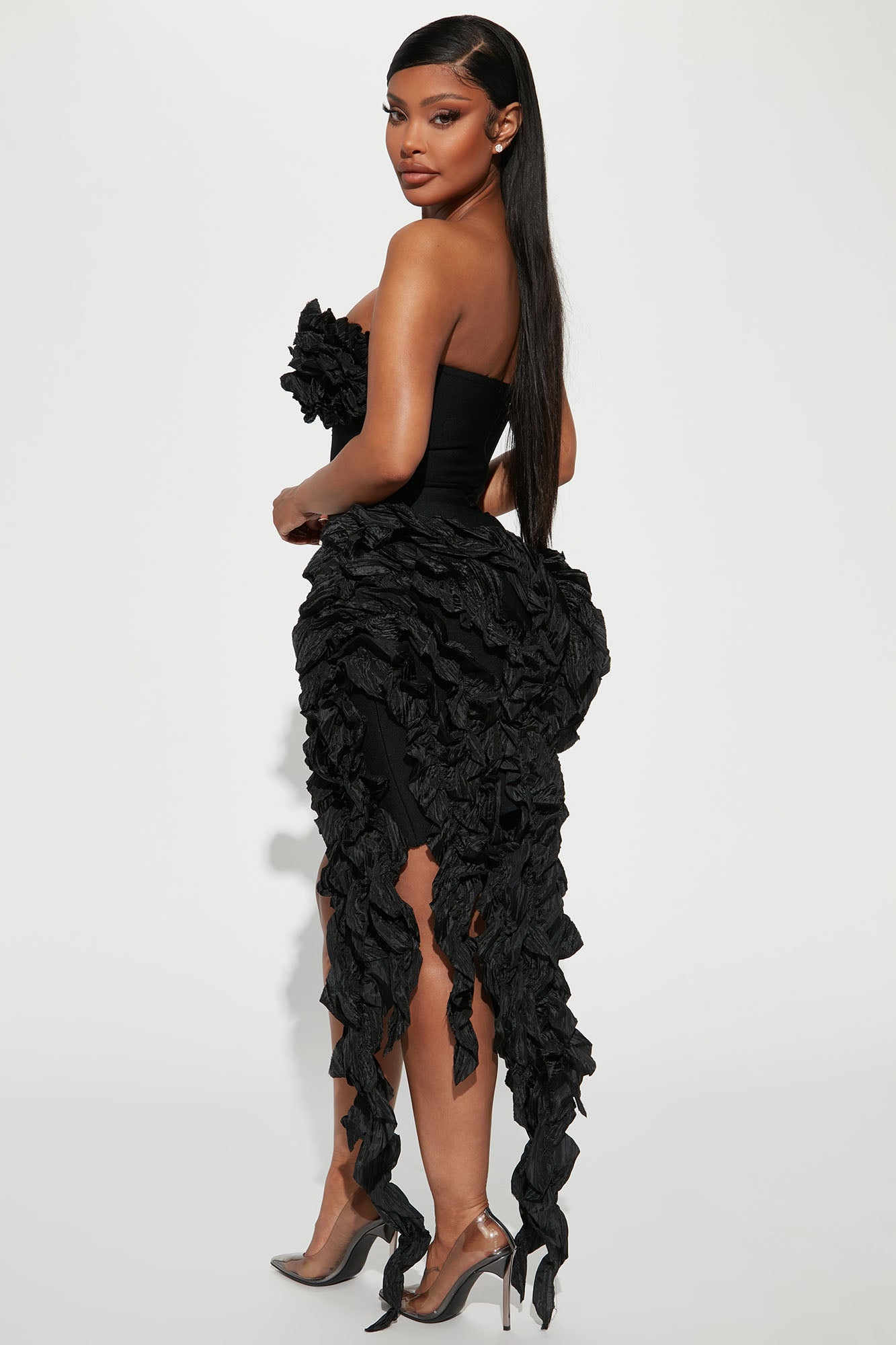 Leila Bandage Mini Dress - Black