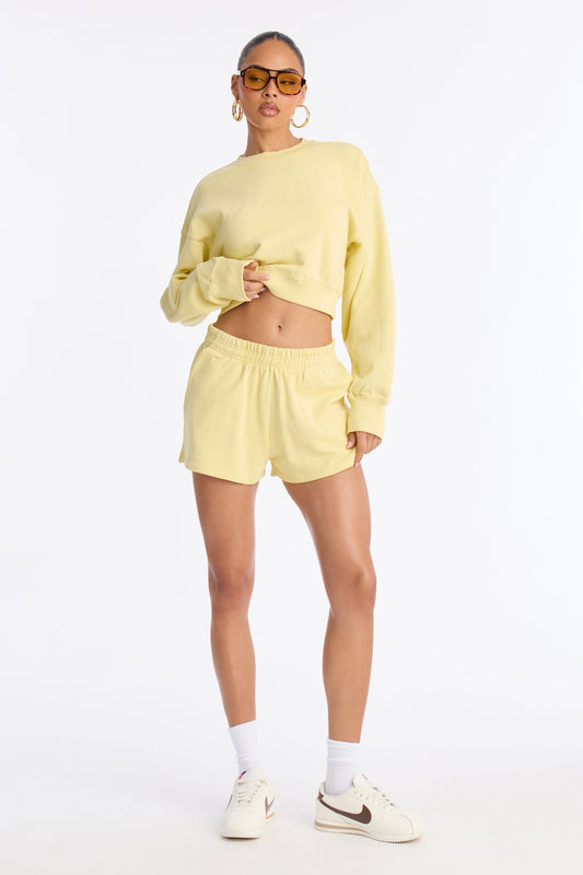 Angelina Sweatshorts - Yellow