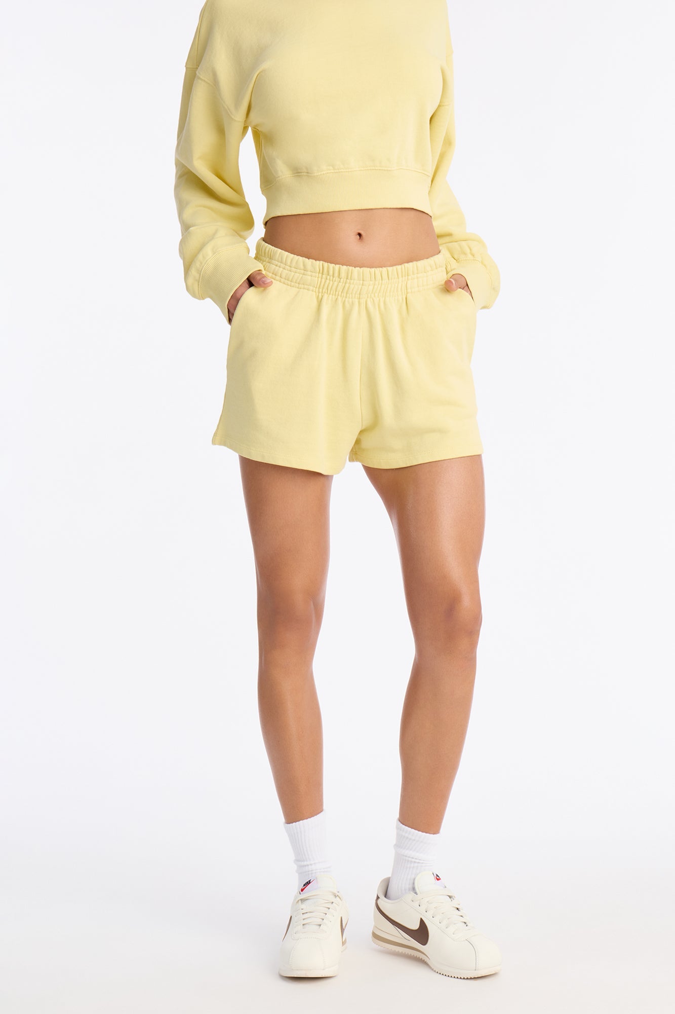 Angelina Sweatshorts - Yellow