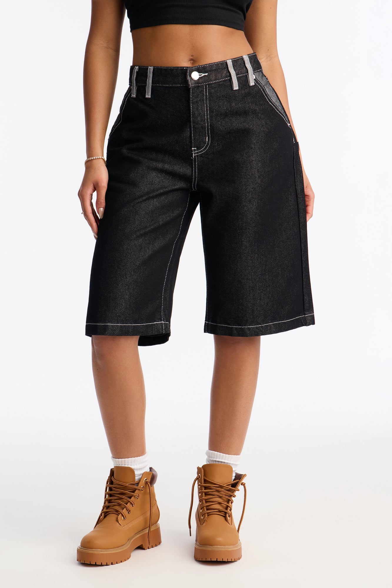 Wessex Denim Jorts - Black