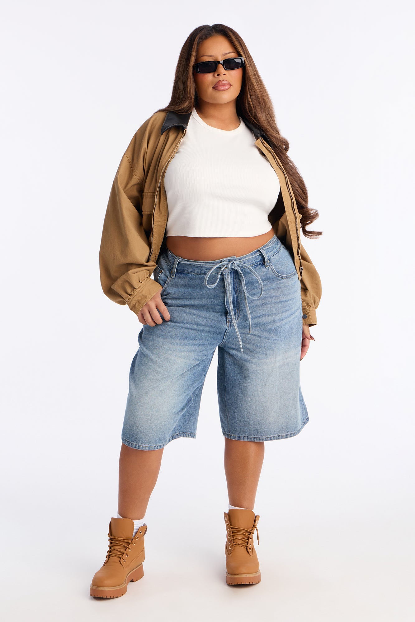 Ludlow Drawstring Denim Jorts - Vintage Wash